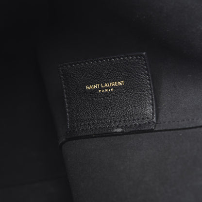 Saint Laurent Calfskin Large Shopping Tote Black 6 of 9