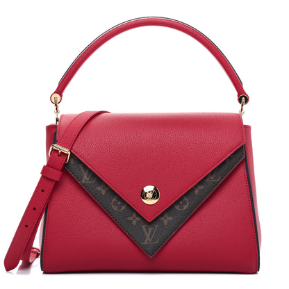 Louis Vuitton Grained Calfskin Monogram Double V Rubis 1 of 19