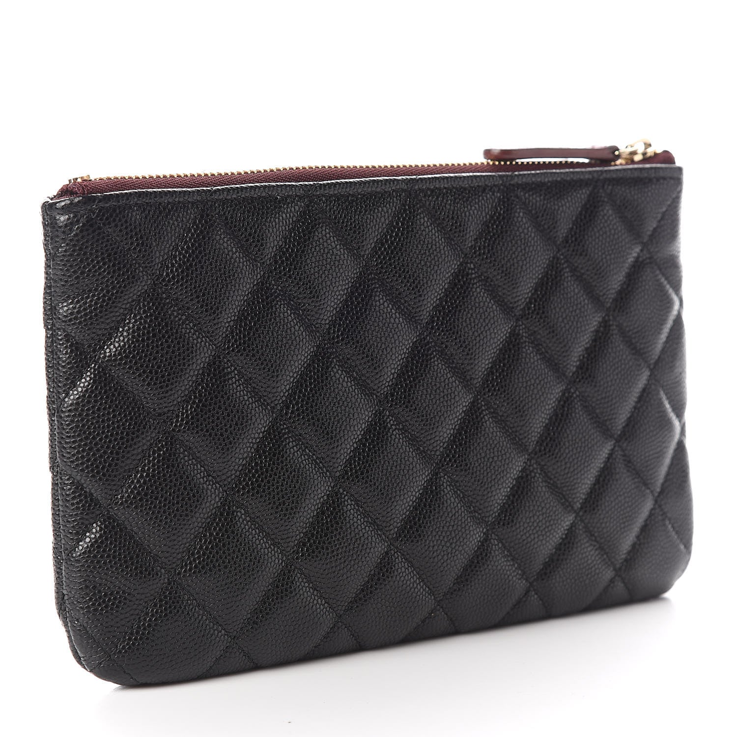 Chanel Caviar Quilted Cosmetic Case Black 2 of 12