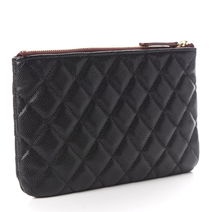 Chanel Caviar Quilted Cosmetic Case Black 2 of 12