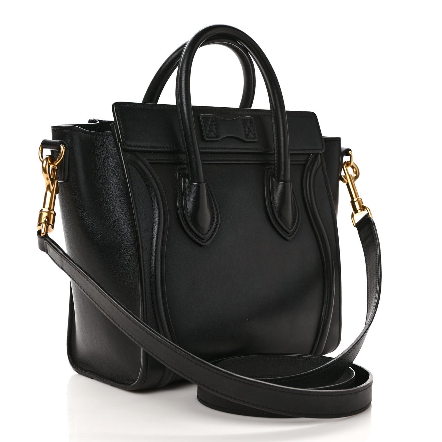 Smooth Calfskin Nano Luggage Black