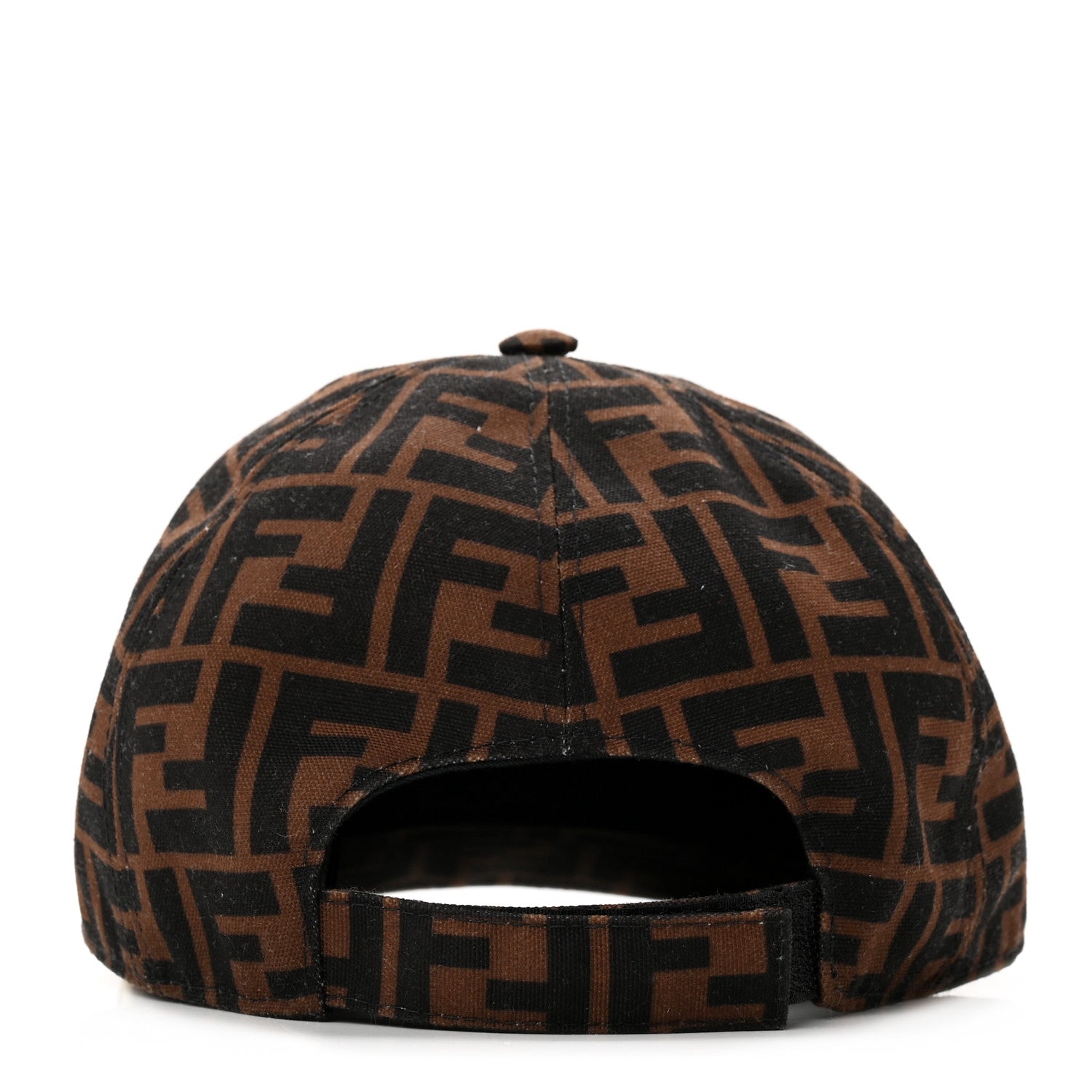 Fendi Canvas FF Reloaded Baseball Hat Tobacco White 6 of 12