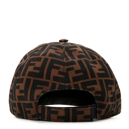 Fendi Canvas FF Reloaded Baseball Hat Tobacco White 6 of 12