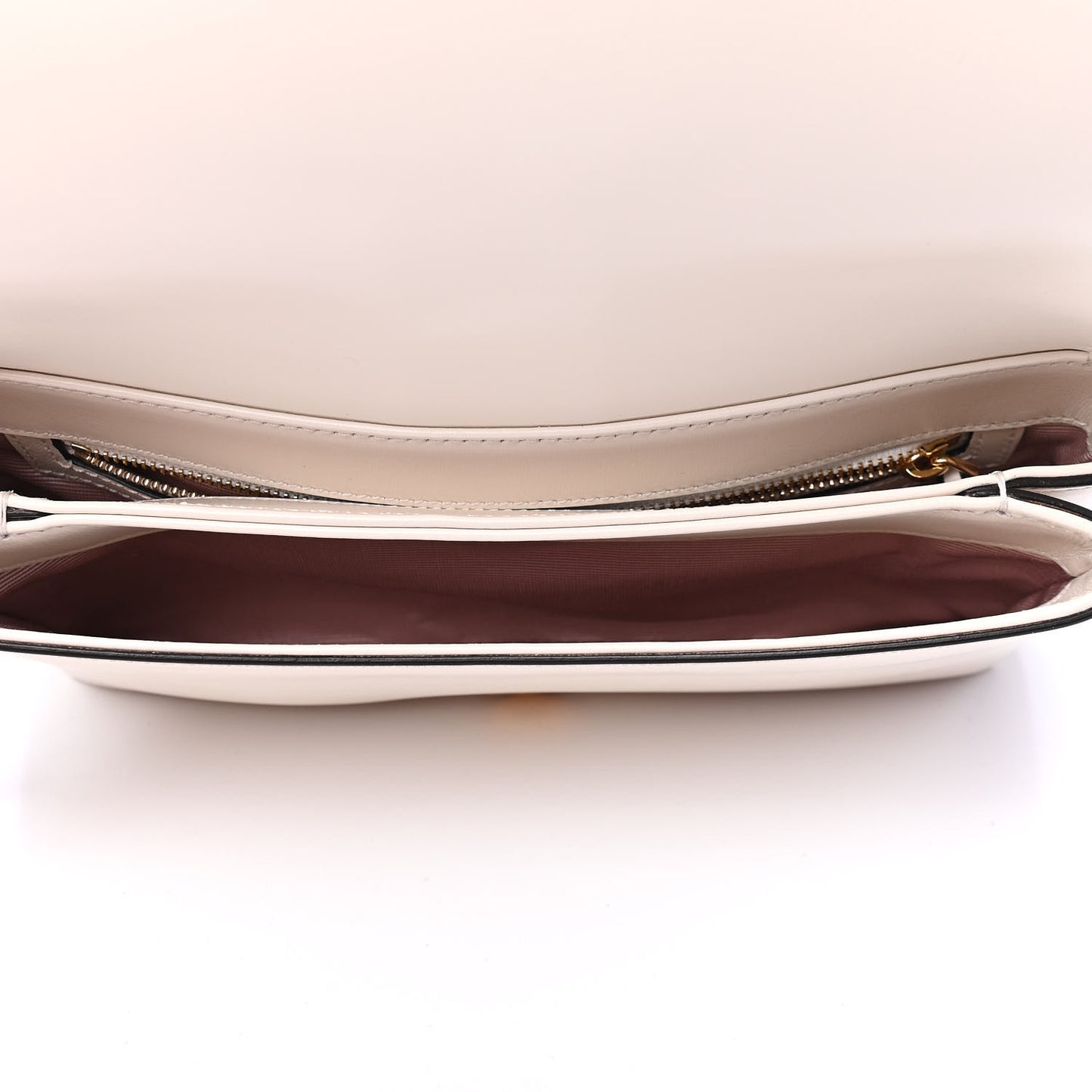 Calfskin Small Arli Flap Shoulder Bag Mystic White