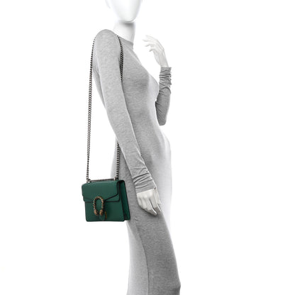 Gucci Calfskin Mini Dionysus Shoulder Bag Emerald 2 of 13