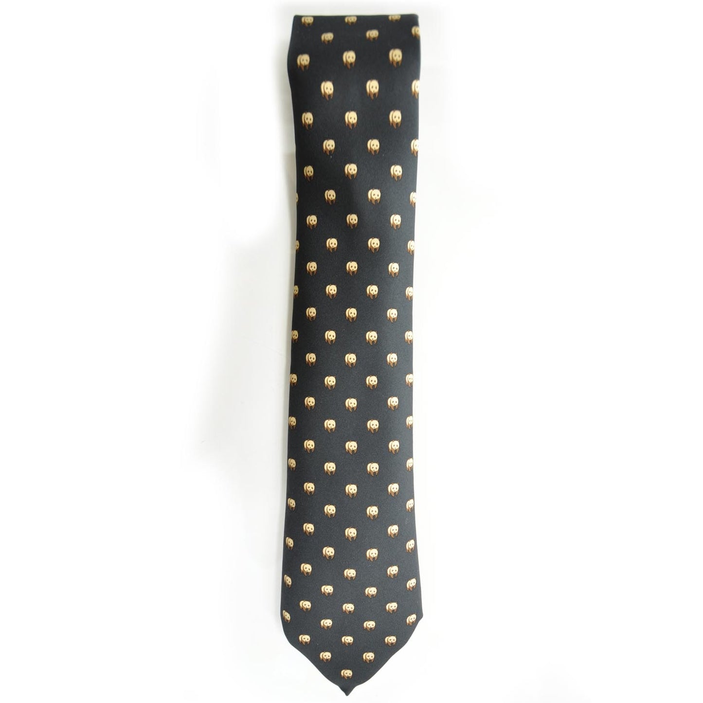 Silk Twill Panda Neck Tie