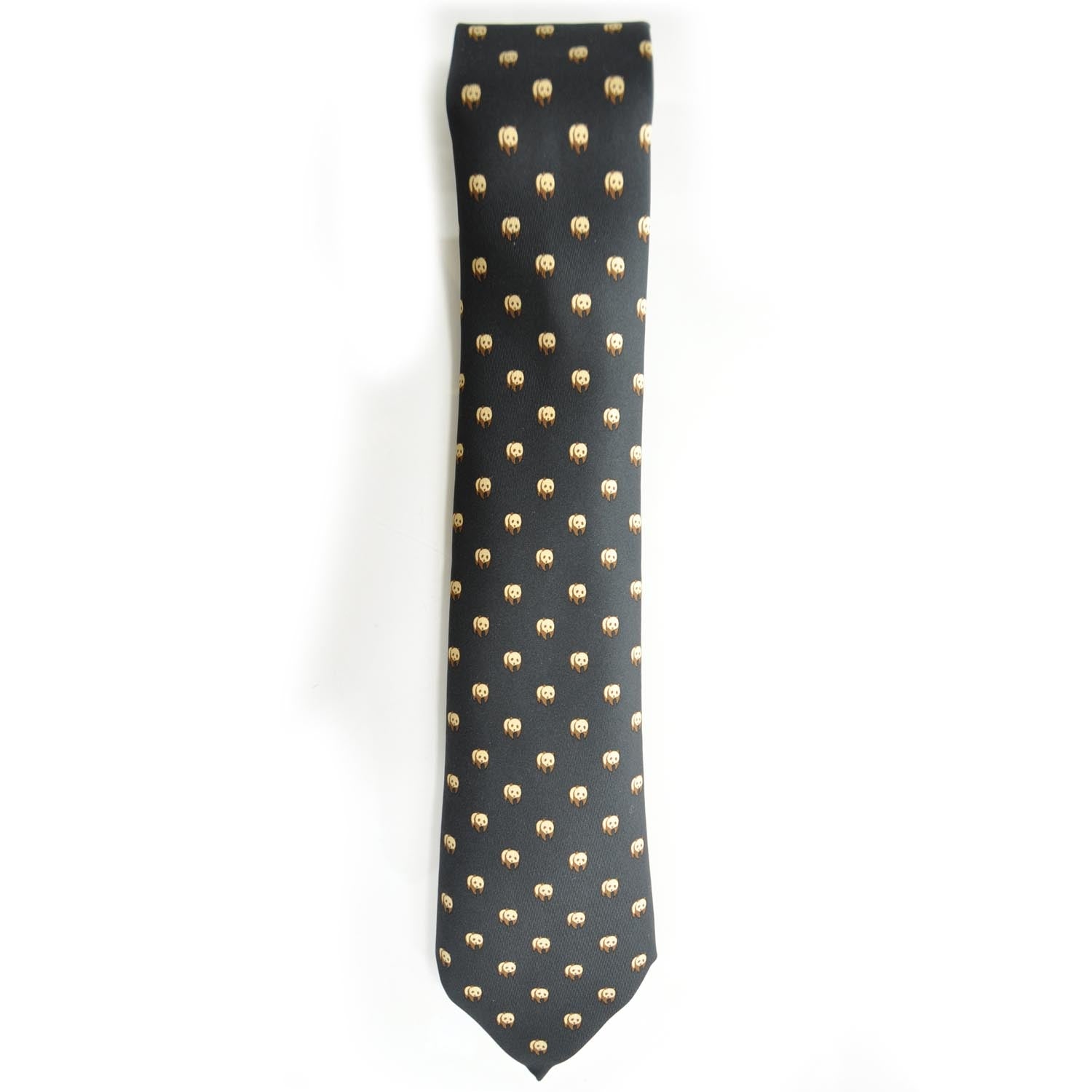 Hermes Silk Twill Panda Neck Tie 1 of 5