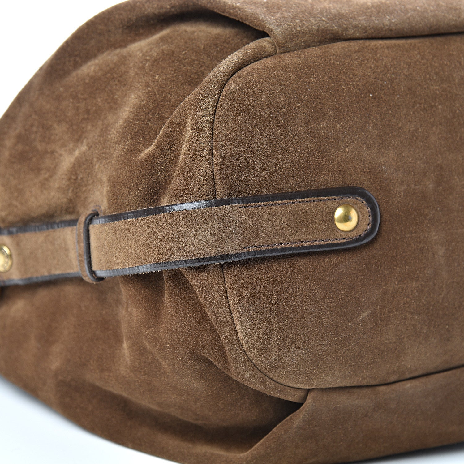 Prada Scamosciato Suede Hobo Brown 8 of 12