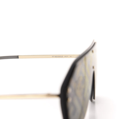 Fendi FF Fabulous Shield Sunglasses FF M0039/G/S Black 6 of 7