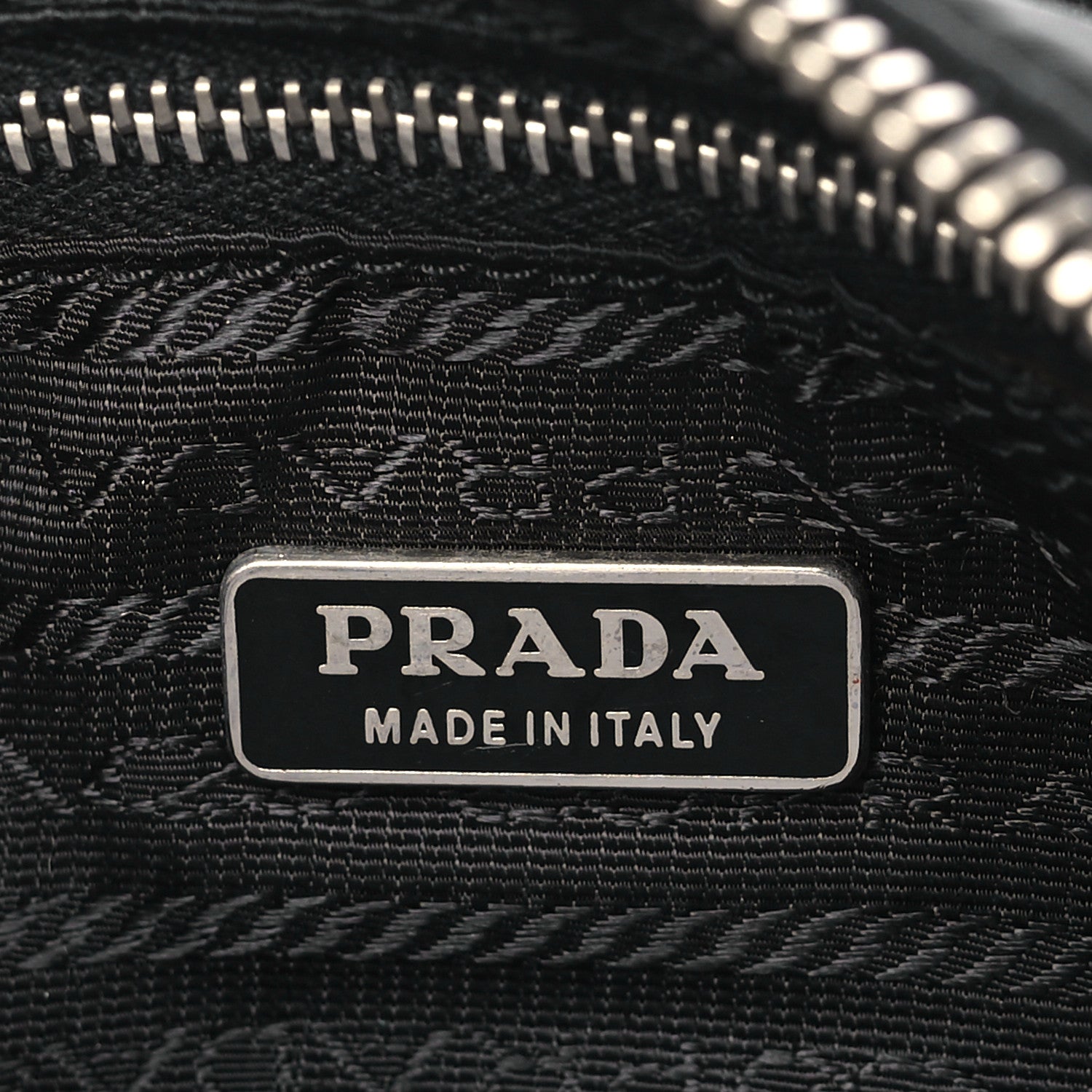 Prada Tessuto Nylon Pochette Bag Black 6 of 9