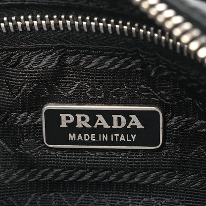 Prada Tessuto Nylon Pochette Bag Black 6 of 9
