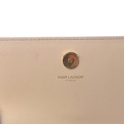 Saint Laurent Grain De Poudre Small Monogram Kate Satchel Nude Powder 10 of 12