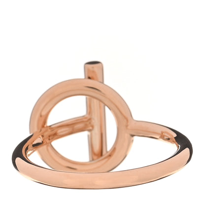 Hermes 18K Rose Gold Diamond PM Echappee Ring 51 5.75 3 of 5