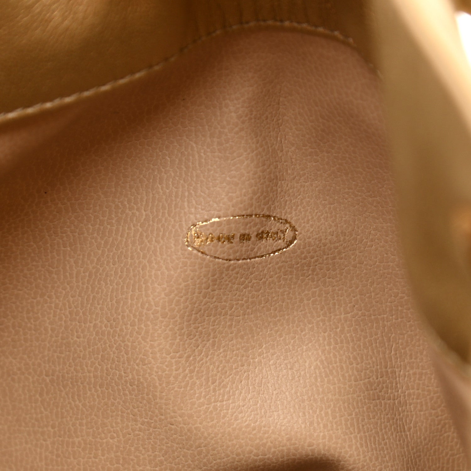 Chanel Metallic Lambskin CC Drawstring Shoulder Bag Gold 8 of 21