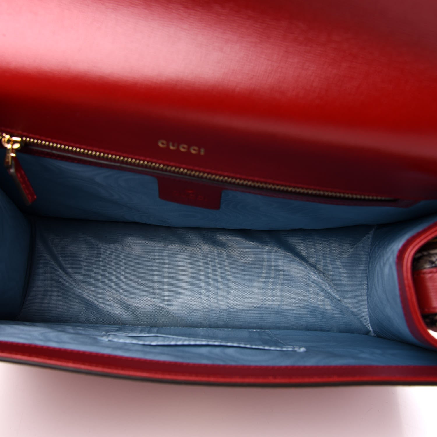 Gucci Suede Silk Scarf Medium Torchon GG Ring Shoulder Bag Red 5 of 11