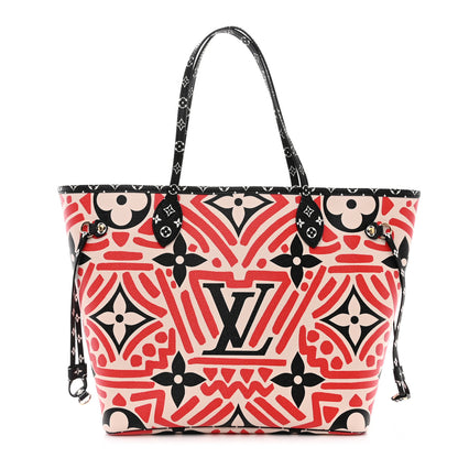 Louis Vuitton LOUIS VUITTON Monogram Giant Crafty Neverfull MM Creme Rouge Black 1 of 11