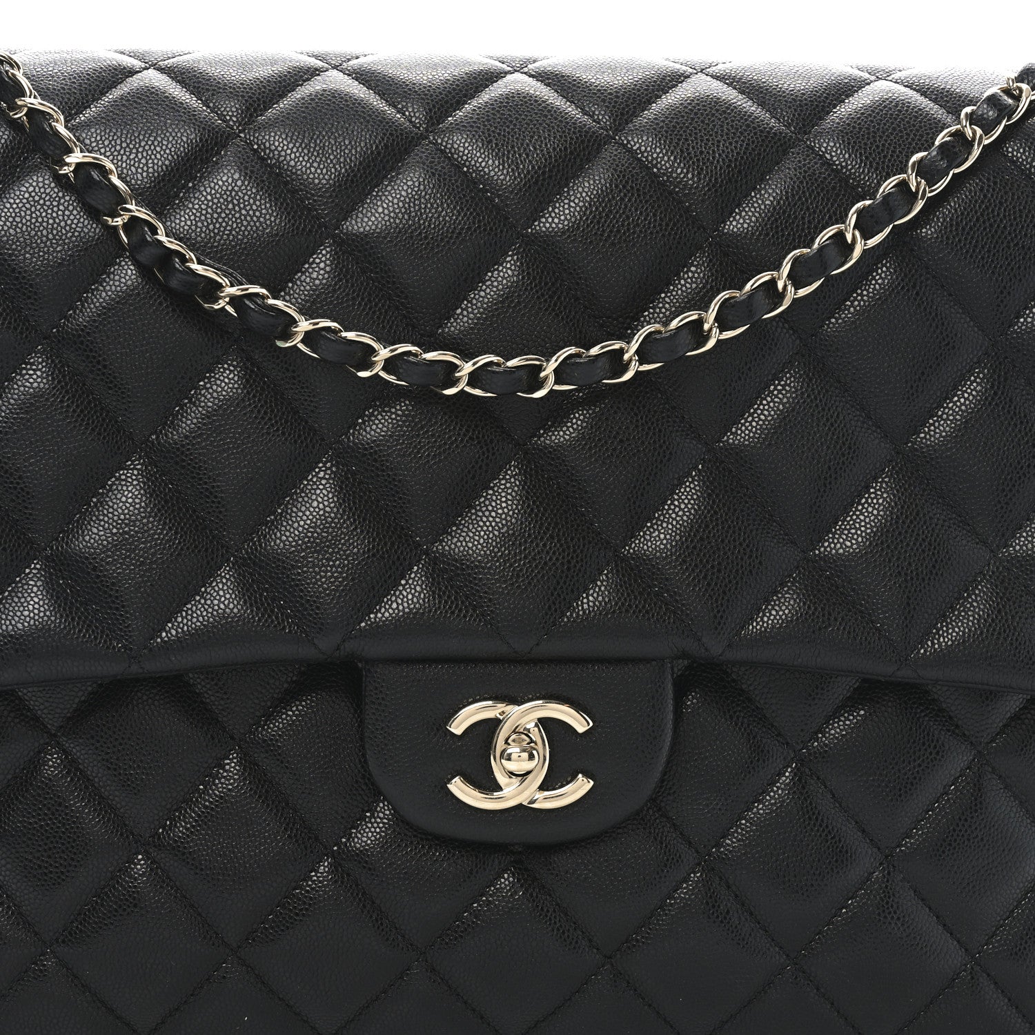 Chanel Caviar Quilted XXL Travel Flap Bag Black 8 of 10