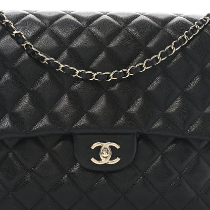 Chanel Caviar Quilted XXL Travel Flap Bag Black 8 of 10