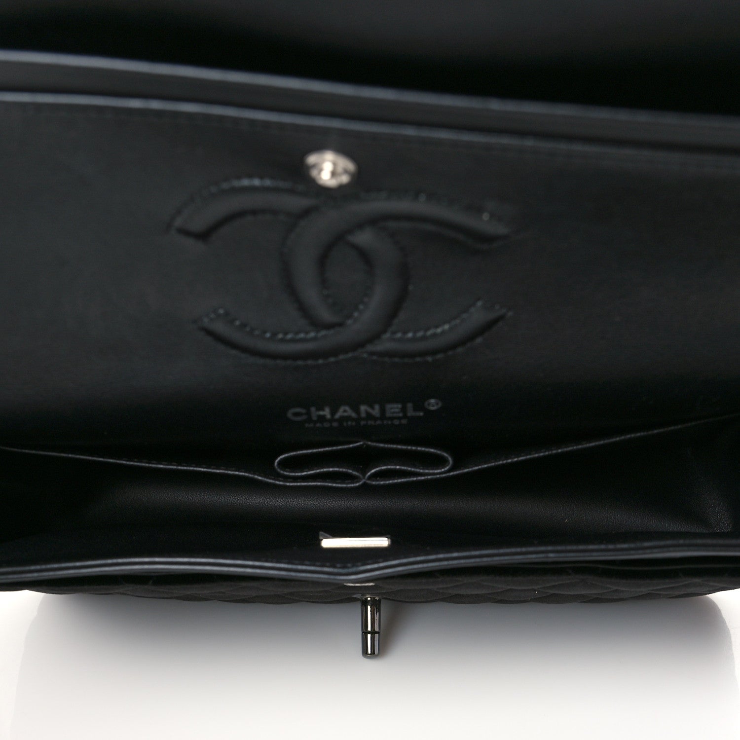 Chanel Velvet Quilted Medium Double Flap So Black 6 of 11