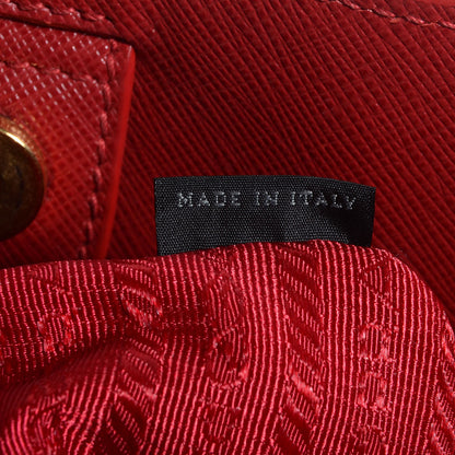 Prada Saffiano Lux Large Tote Fuoco 9 of 11