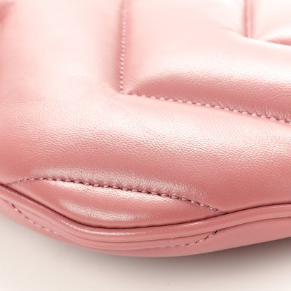 Gucci Calfskin Matelasse GG Marmont Half Moon Hobo Pink 10 of 10