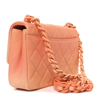 Chanel Shaded Caviar Quilted My Everything Small Flap Orange Light Orange 3 of 10