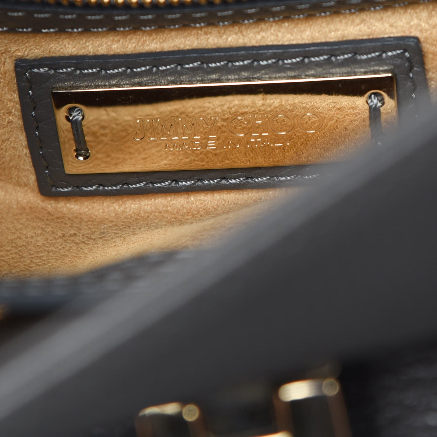 Grainy Calfskin Large Rosalie Satchel Grey