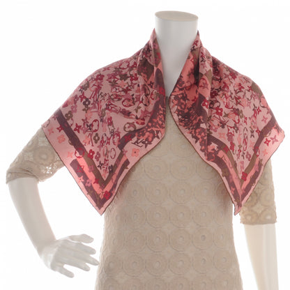 Louis Vuitton Silk Monogram Arty Square Scarf Pale Pink 4 of 5