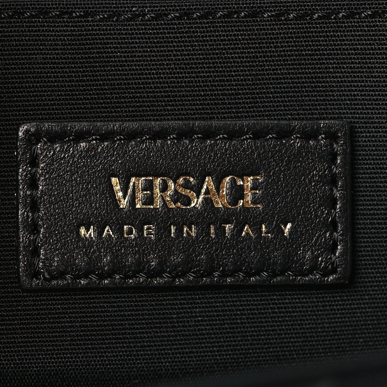 Versace Lambskin Quilted Medusa Wallet On Chain Crossbody Black 6 of 8