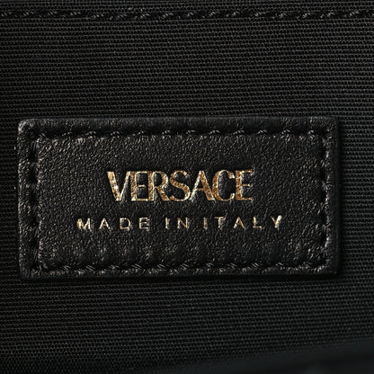 Versace Lambskin Quilted Medusa Wallet On Chain Crossbody Black 6 of 8
