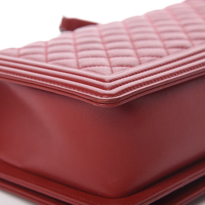 Chanel Calfskin Quilted New Medium Boy Flap Red 11 of 15