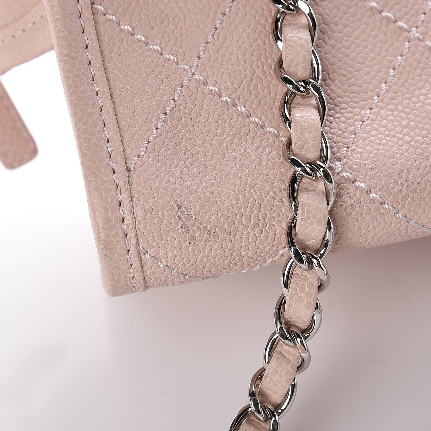 Chanel Caviar Quilted Small Deauville Bowling Bag Light Pink 9 of 13