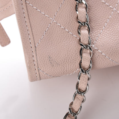 Chanel Caviar Quilted Small Deauville Bowling Bag Light Pink 9 of 13