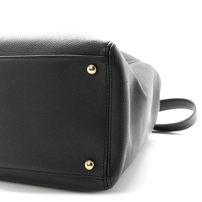 Chanel Calfskin Cerf Executive Shopper Tote Black 10 of 10