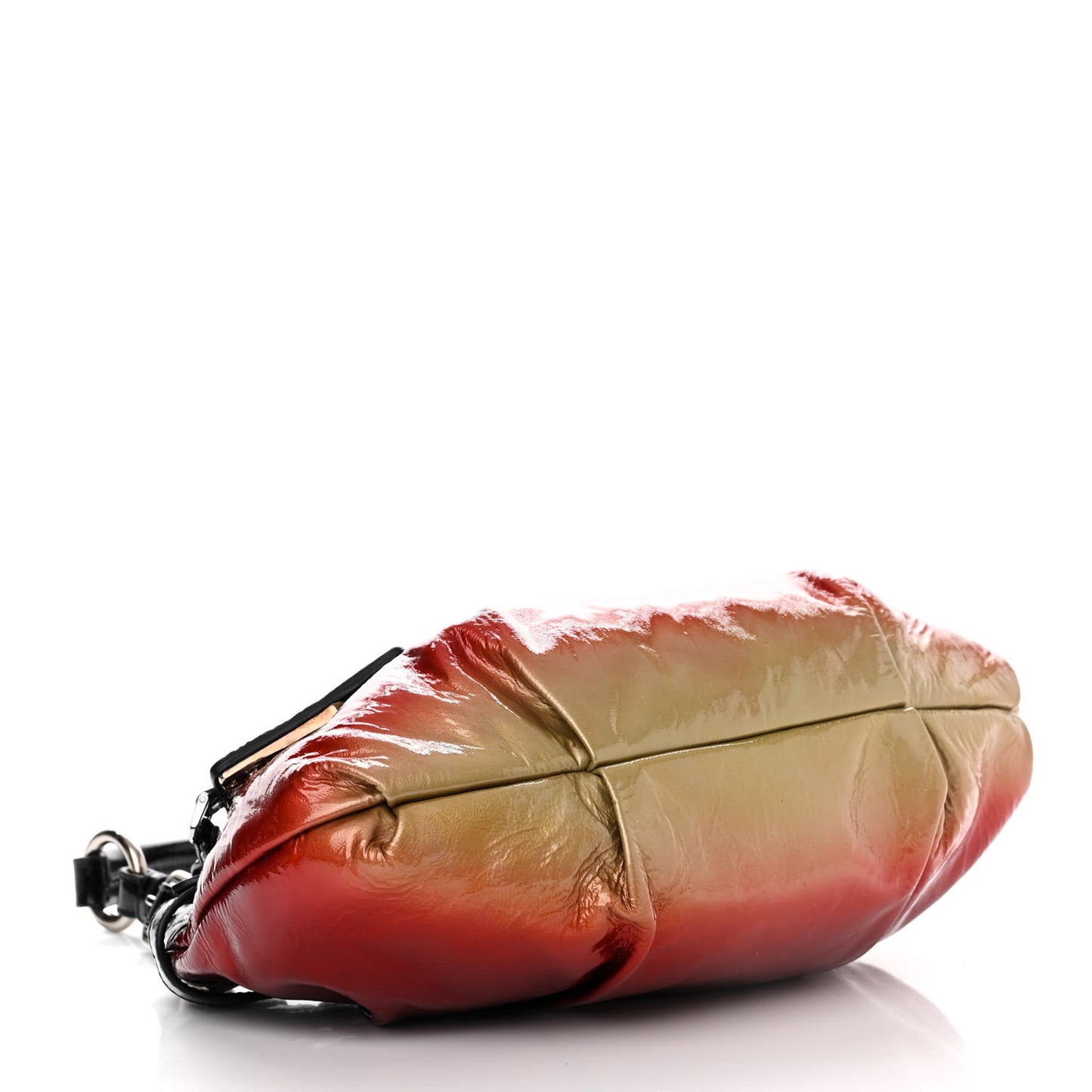 Vernice Sfumata Shoulder Bag Rosso Argento