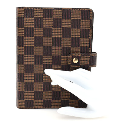 Louis Vuitton Damier Ebene Medium Ring Agenda Cover 2 of 6