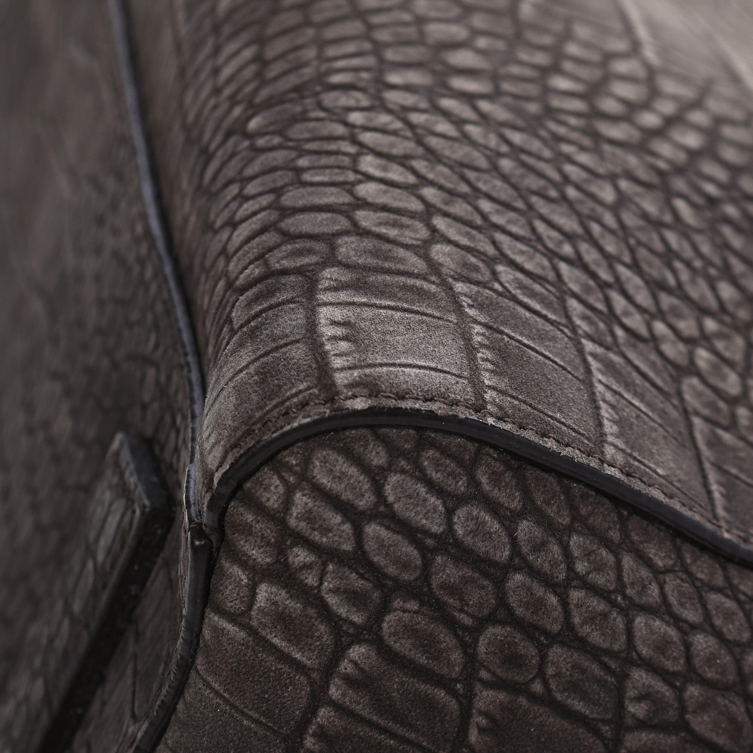 Givenchy Nubuck Crocodile Embossed Medium Antigona Brown 9 of 9