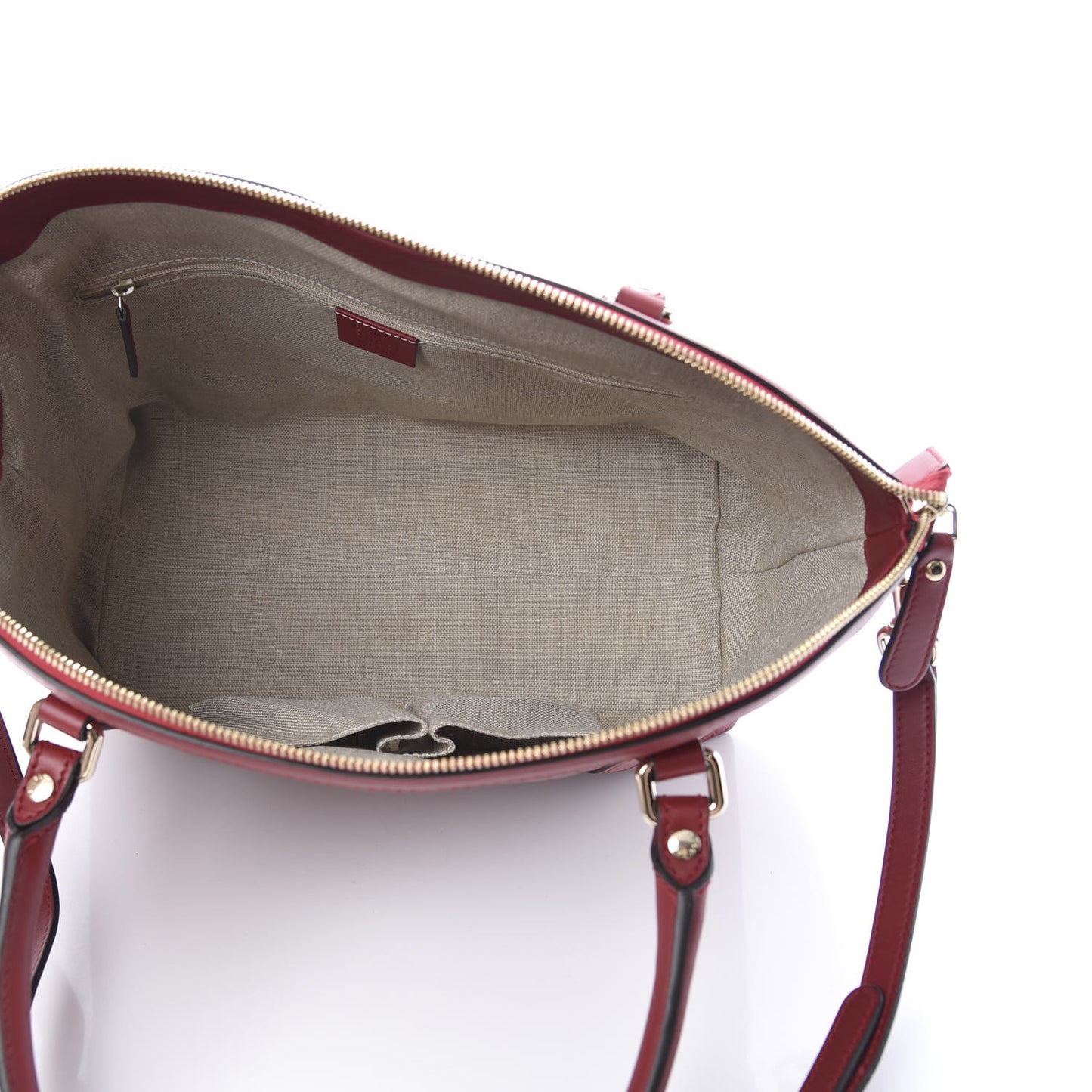 Soft Microguccissima Dome Satchel Red