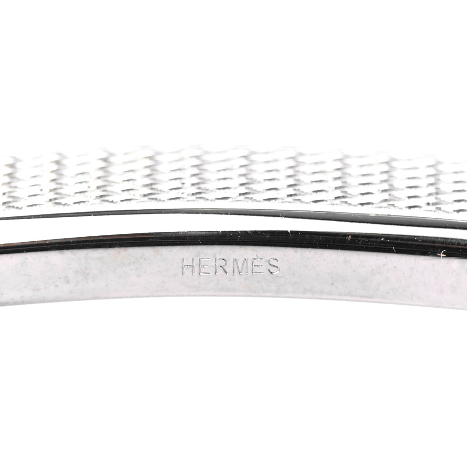 Hermes Palladium Guilloche 32mm H Belt Buckle 3 of 3