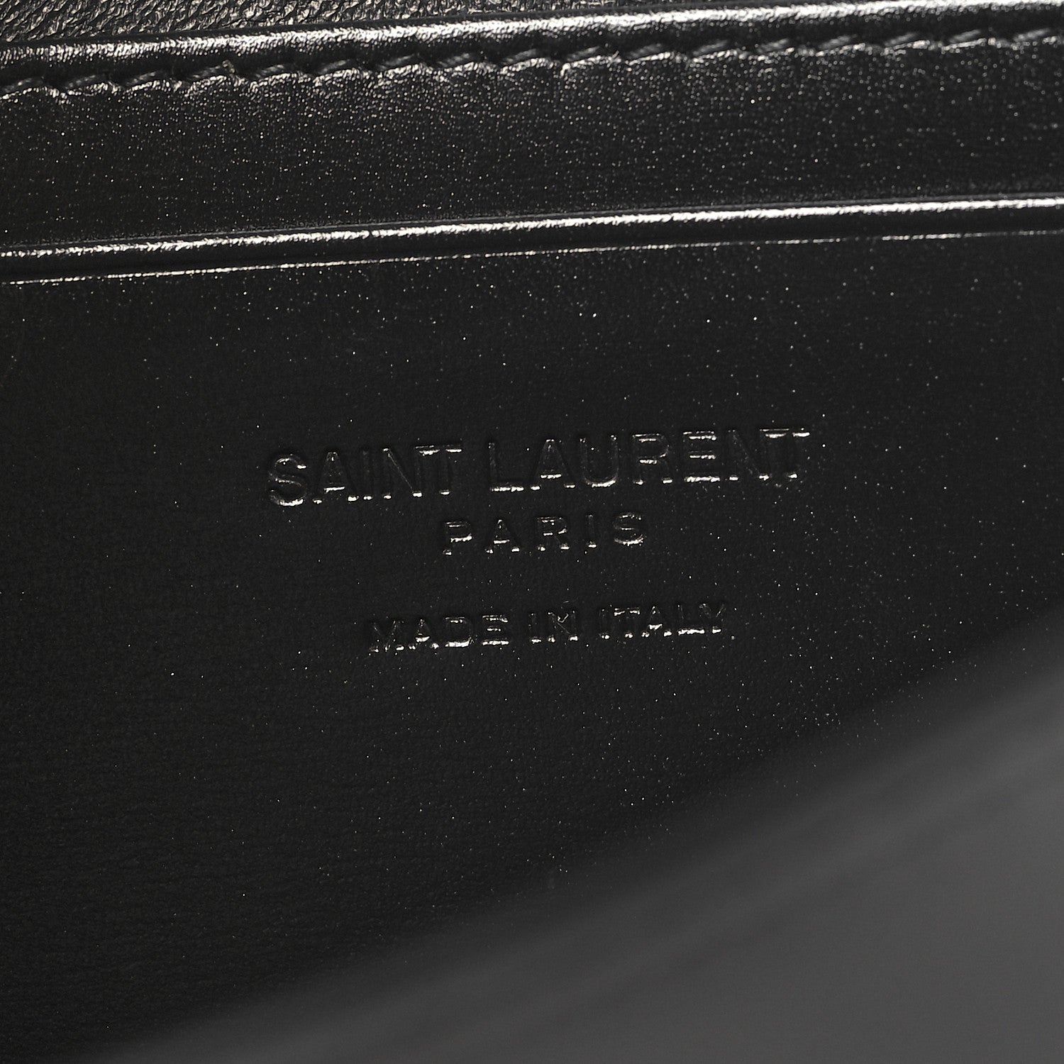 Saint Laurent Smooth Calfskin Monogram Crossbody Bag Black 6 of 10