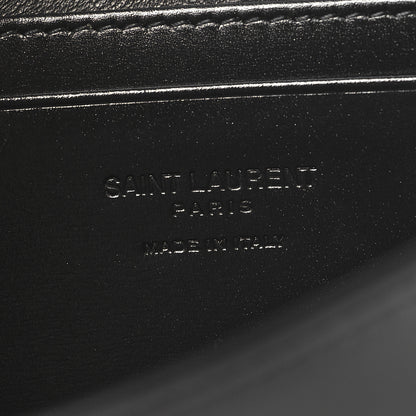 Saint Laurent Smooth Calfskin Monogram Crossbody Bag Black 6 of 10