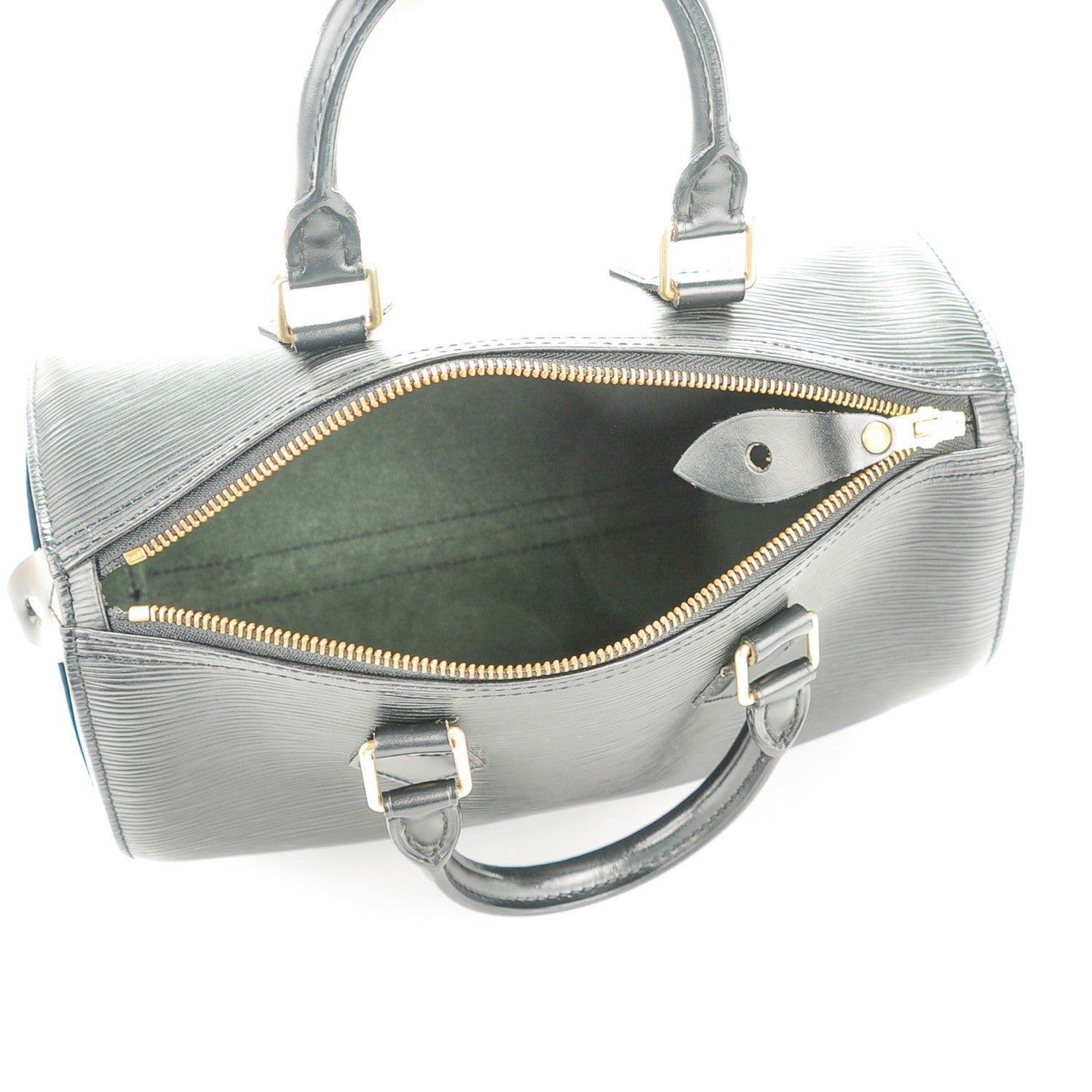 Louis Vuitton Epi Speedy 25 Black 5 of 10