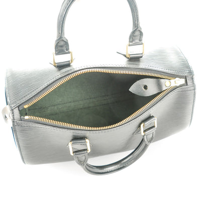 Louis Vuitton Epi Speedy 25 Black 5 of 10