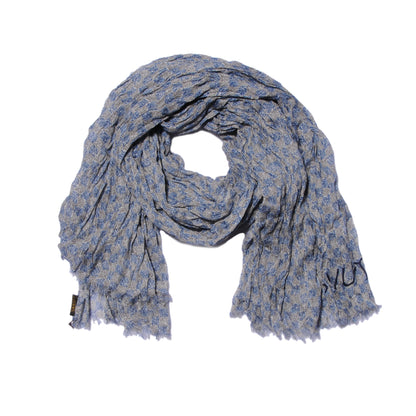 Louis Vuitton Cotton Linen Etole Damier Palm Stole Blue 3 of 7