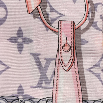 Louis Vuitton Silk Monogram Confidential Bandeau Light Pink 4 of 5
