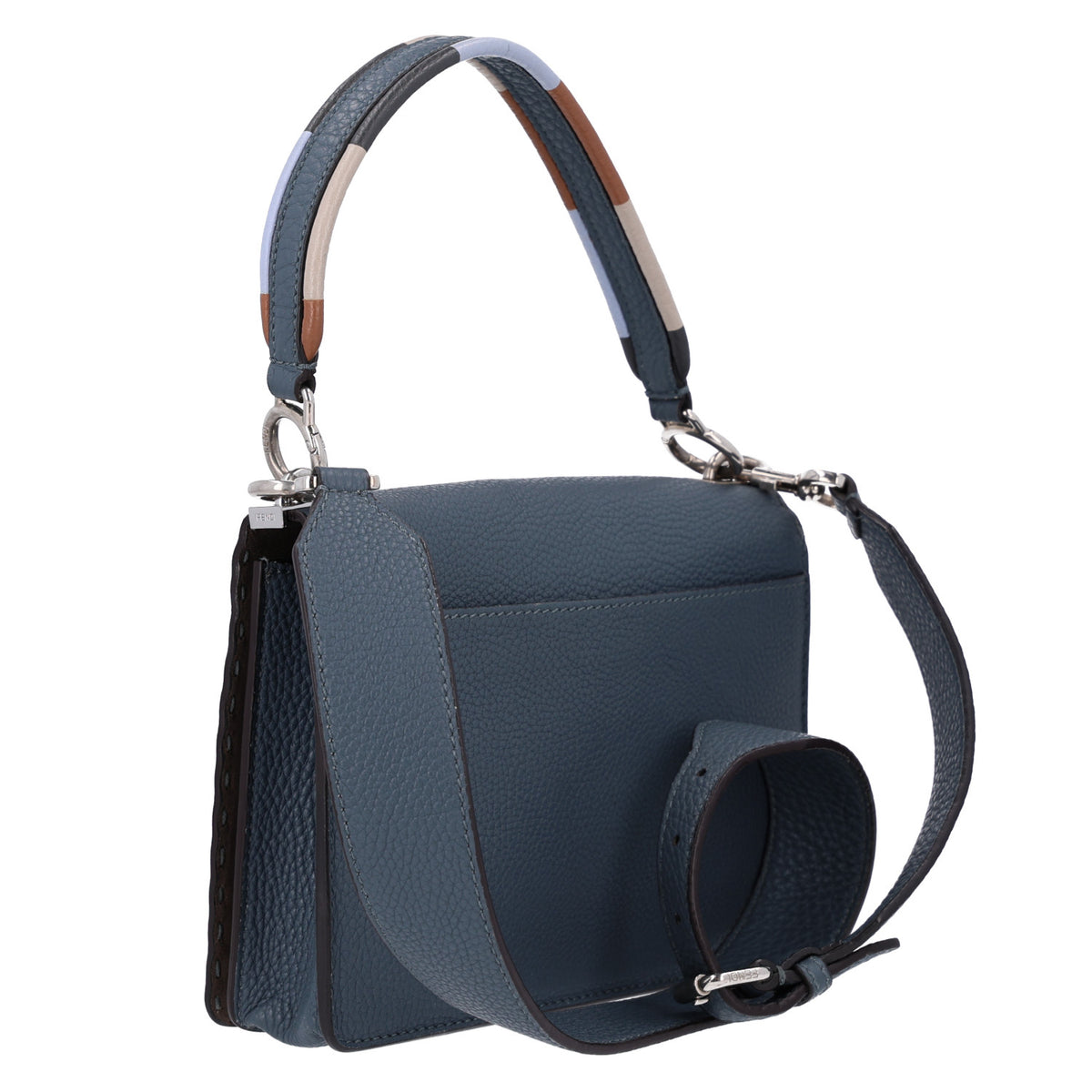 Cuoio Romano Selleria Piping Messenger Bag Tempesta Multicolor
