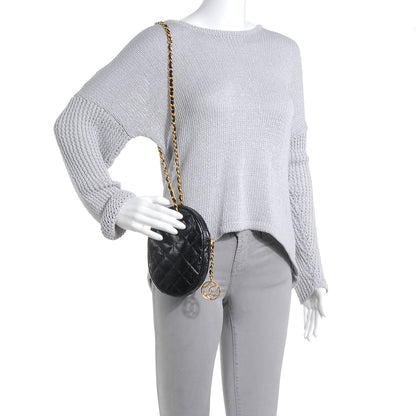 Chanel Lizard Evening Bag Black 2 of 8