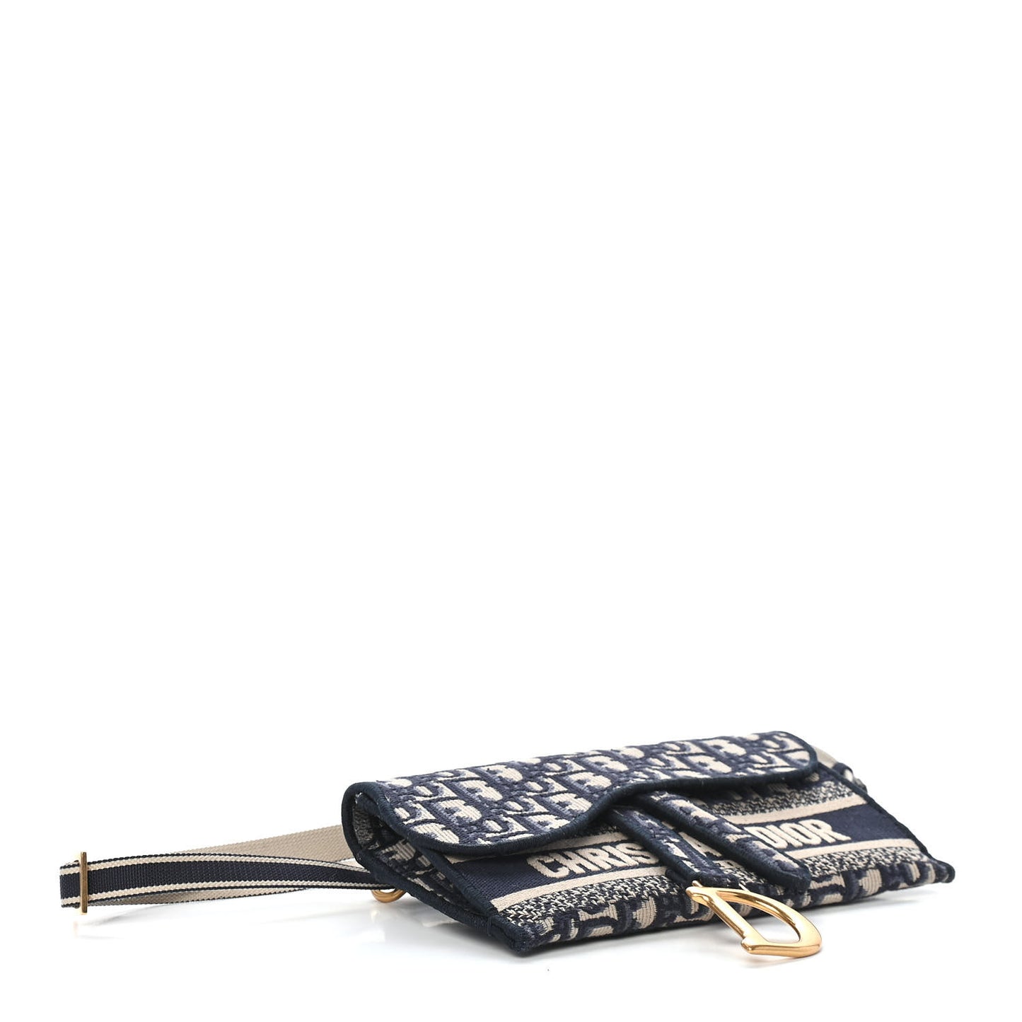 Oblique Slim Saddle Pouch Blue