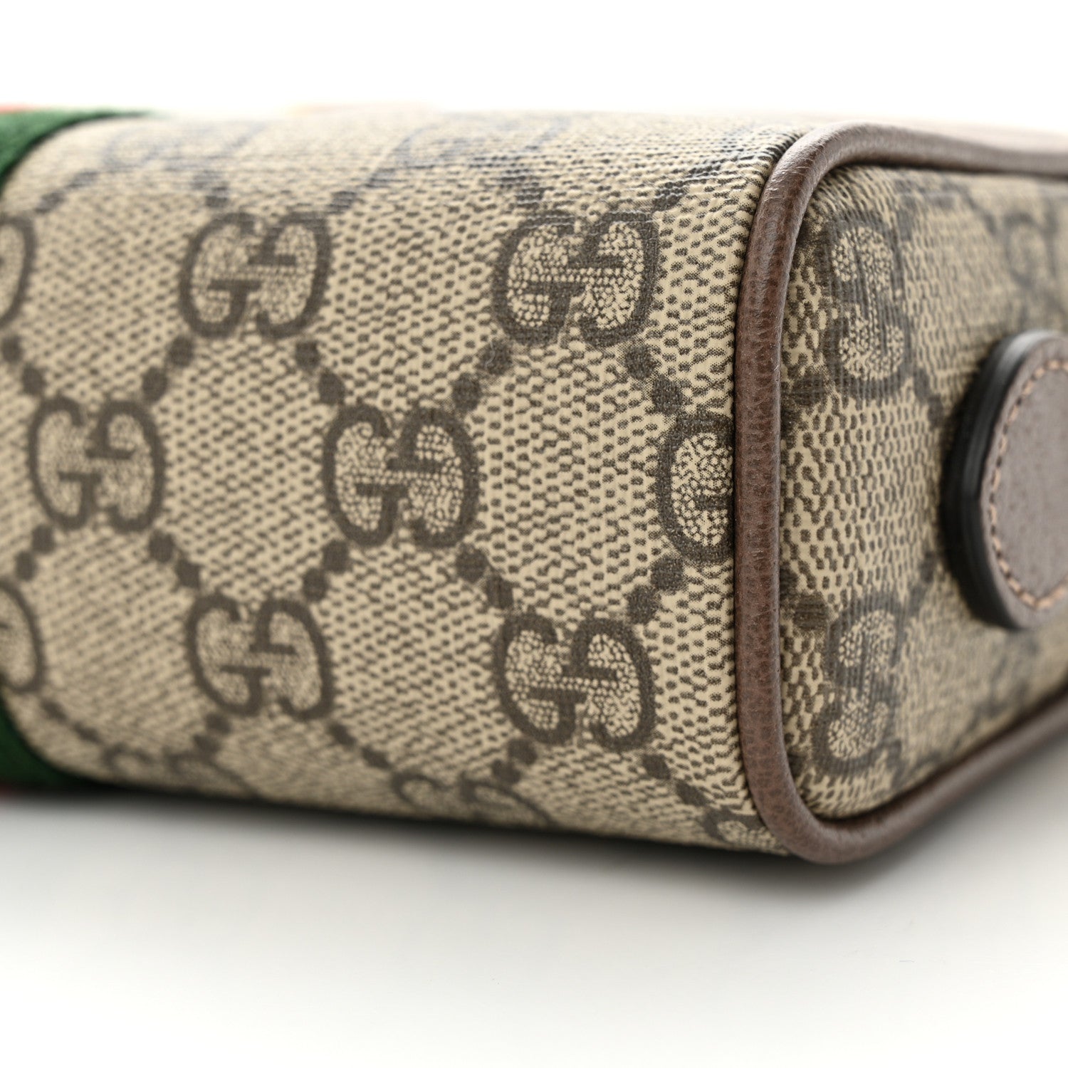 Gucci GG Supreme Monogram Web Mini Ophidia Shoulder Bag Brown 11 of 11