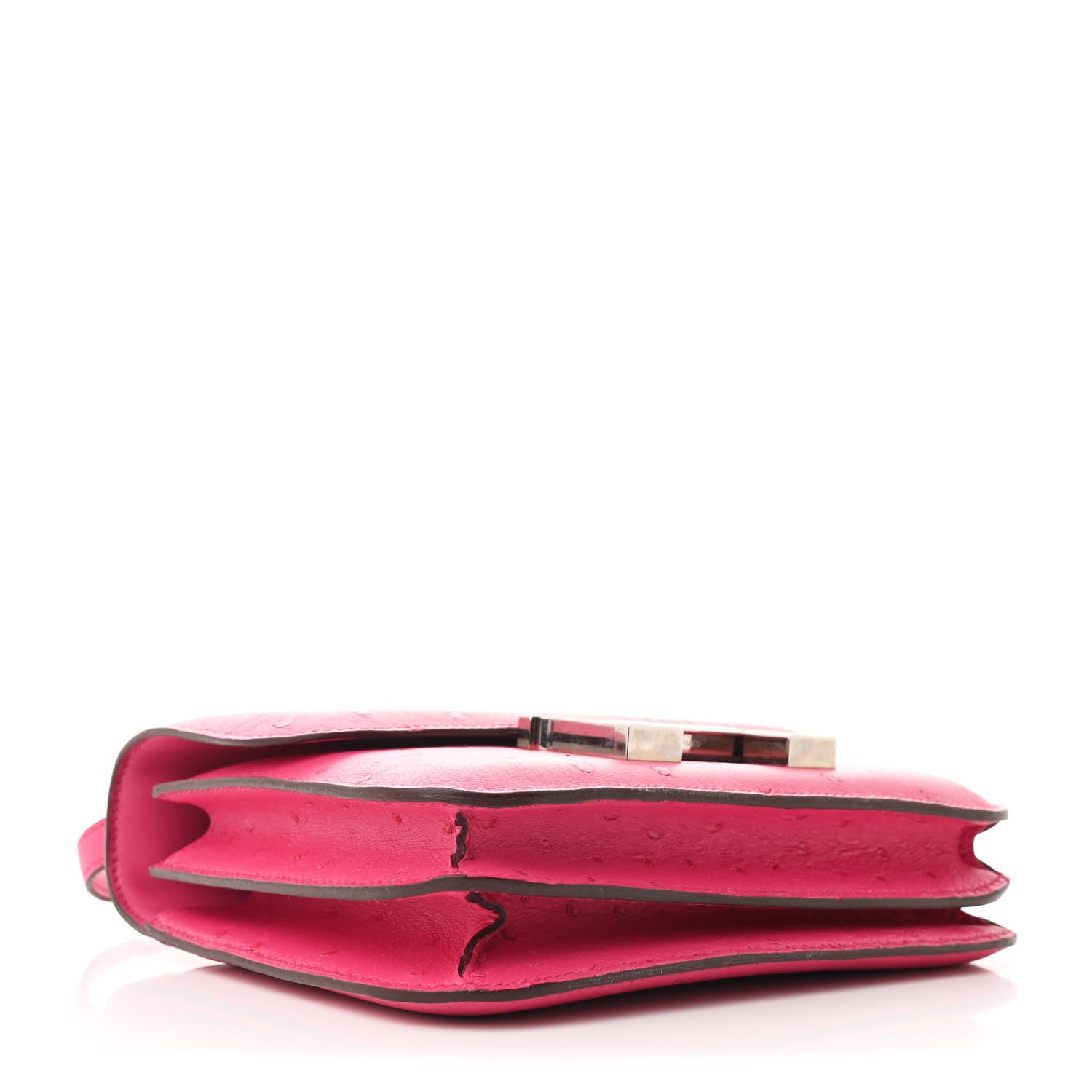 Hermes Ostrich Constance 18 Rose Shocking 4 of 11